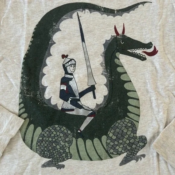 Hanna Andersson boys long sleeve dragon tee shirt. - Picture 2 of 2